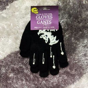 Goth Vampire Bat Glow Gloves